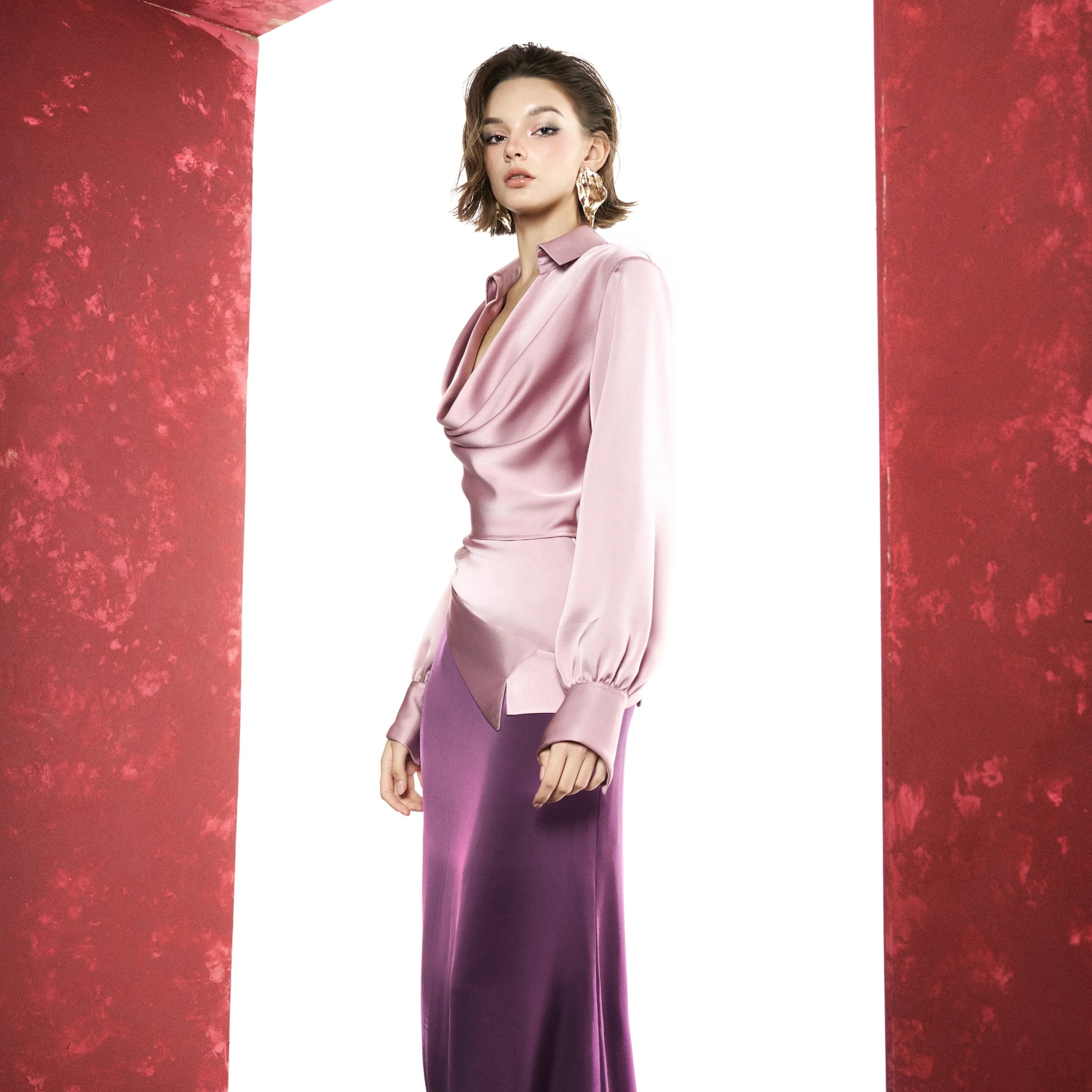 Pina Soft Shirt & Pina V Skirt