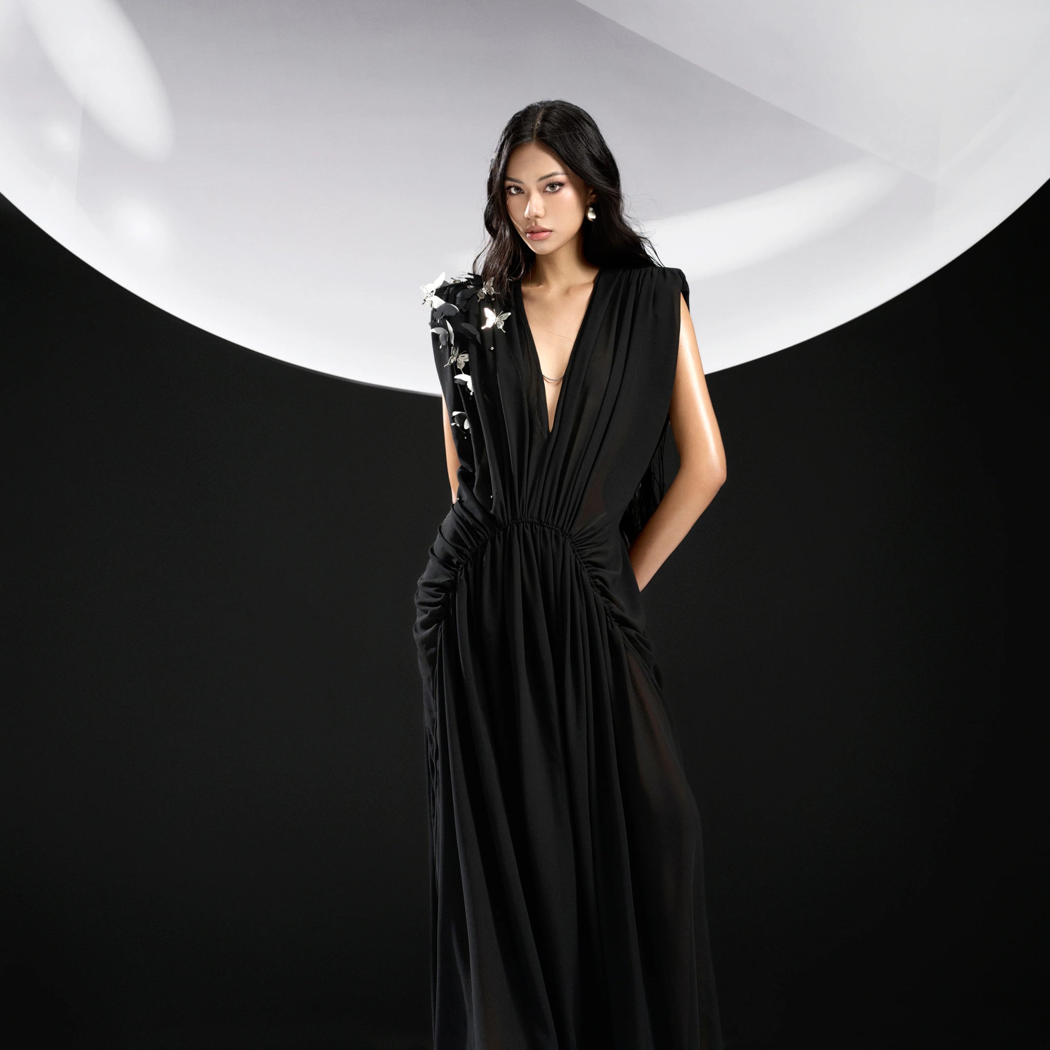 Butterfly B Chiffon Dress