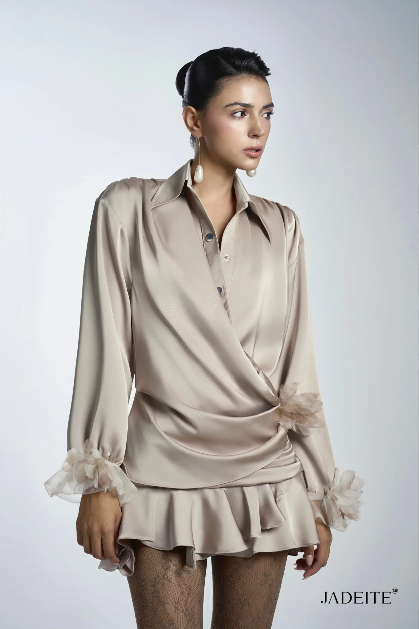Raffle Sand Shirt Dress