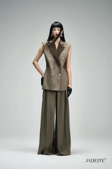 Slim Ash Grey Blazer Gilet & Van Ash Grey Pants