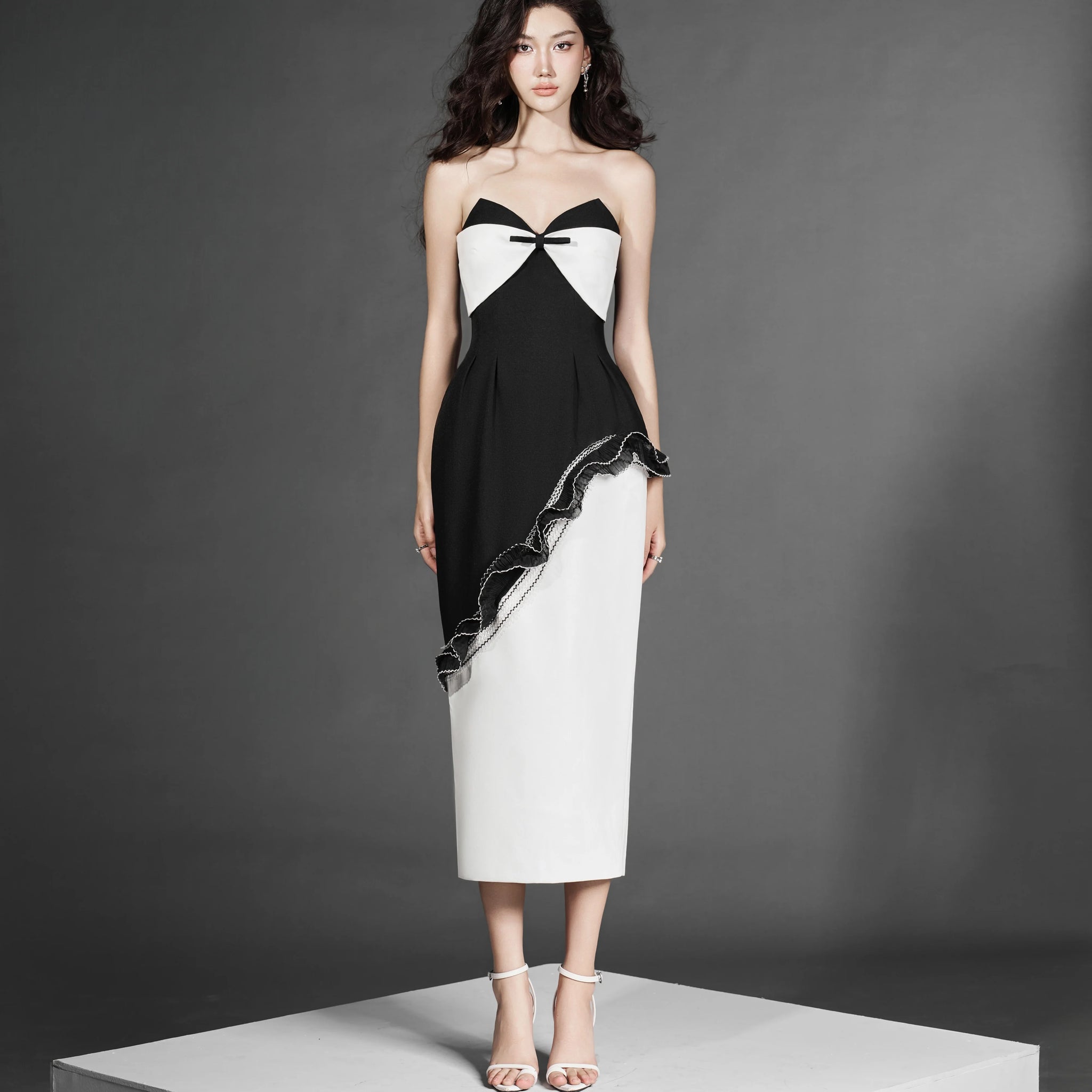 Valentine Dress White and Red