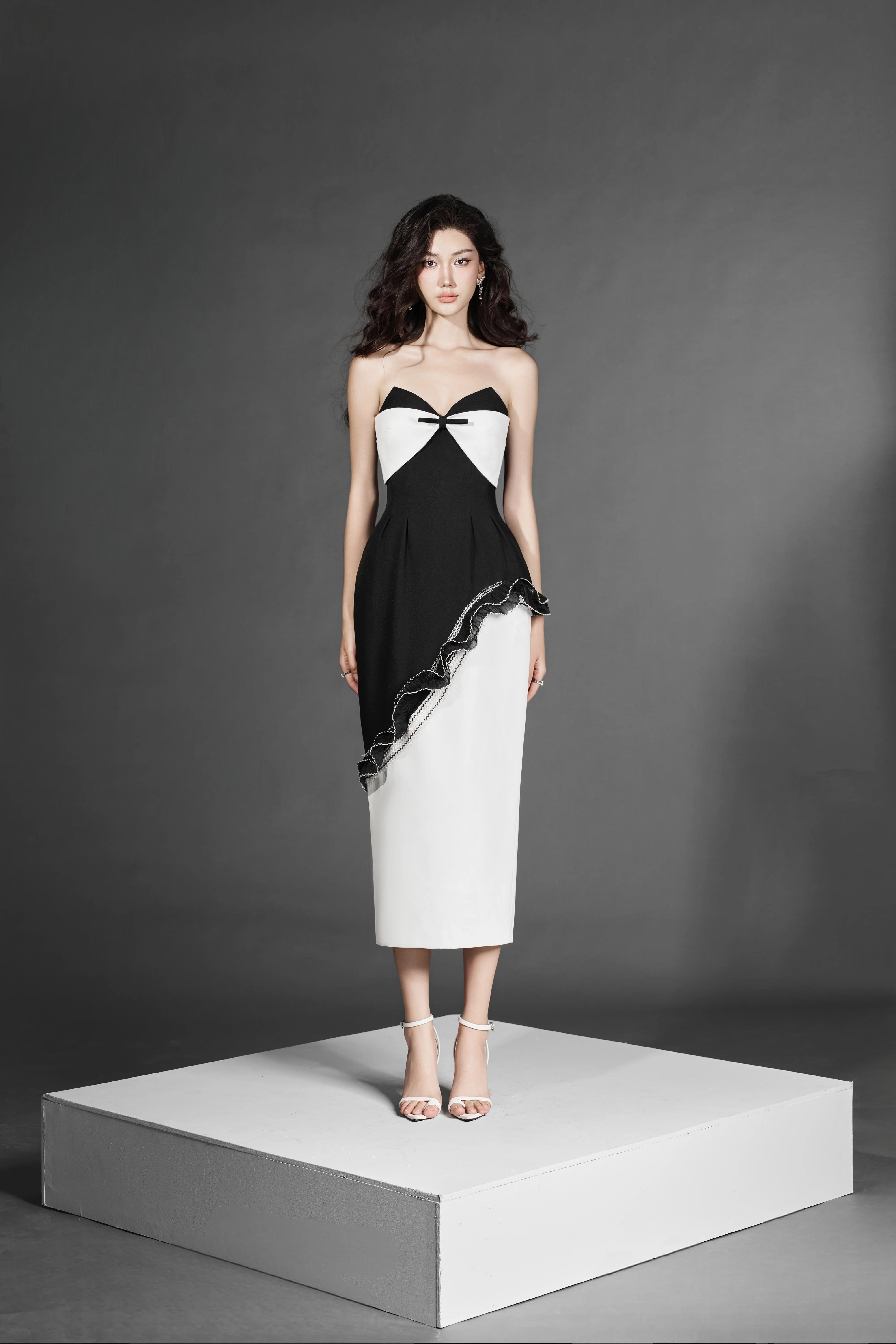 Valentine Dress White and Red