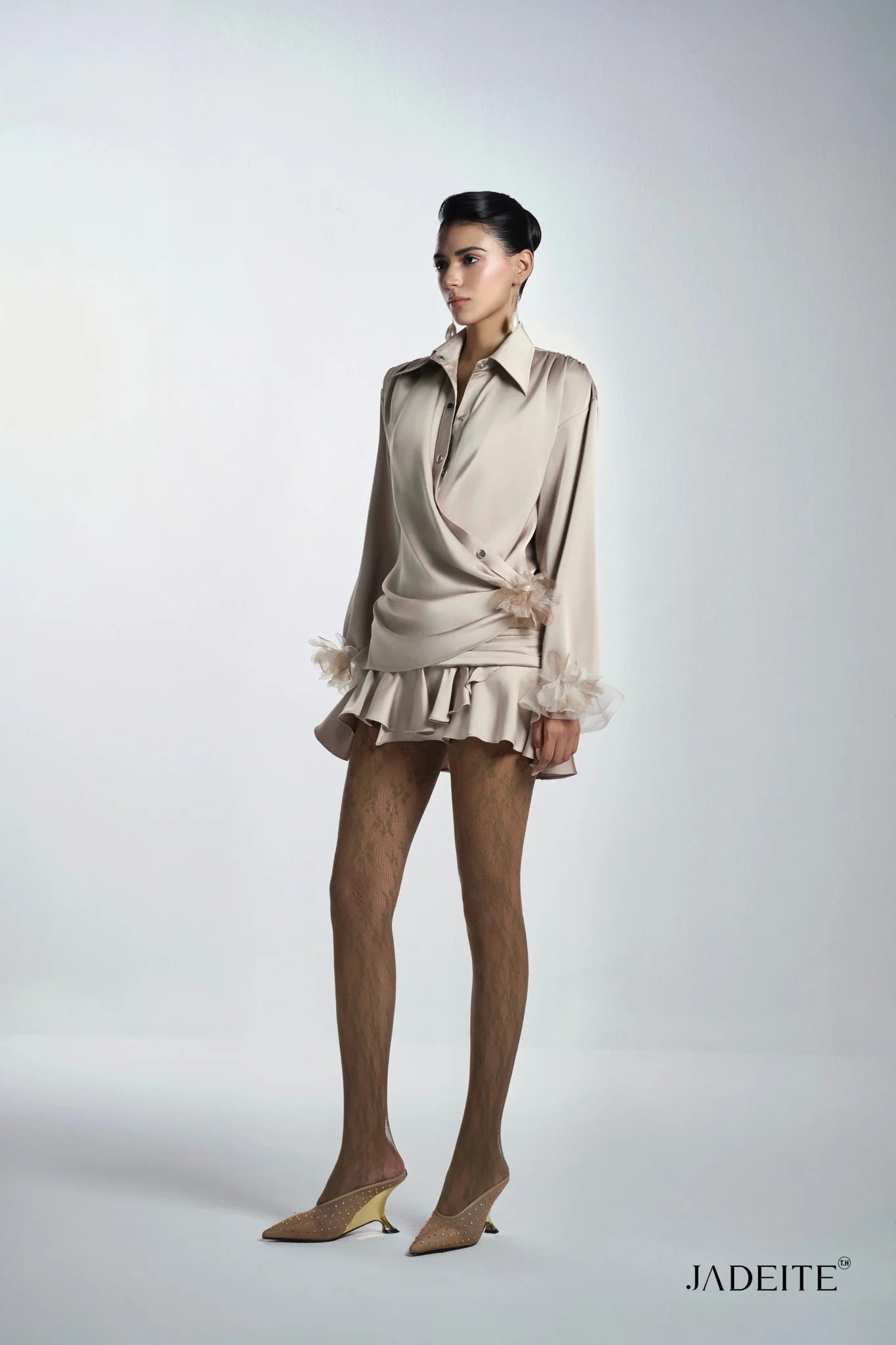 Raffle Sand Shirt Dress