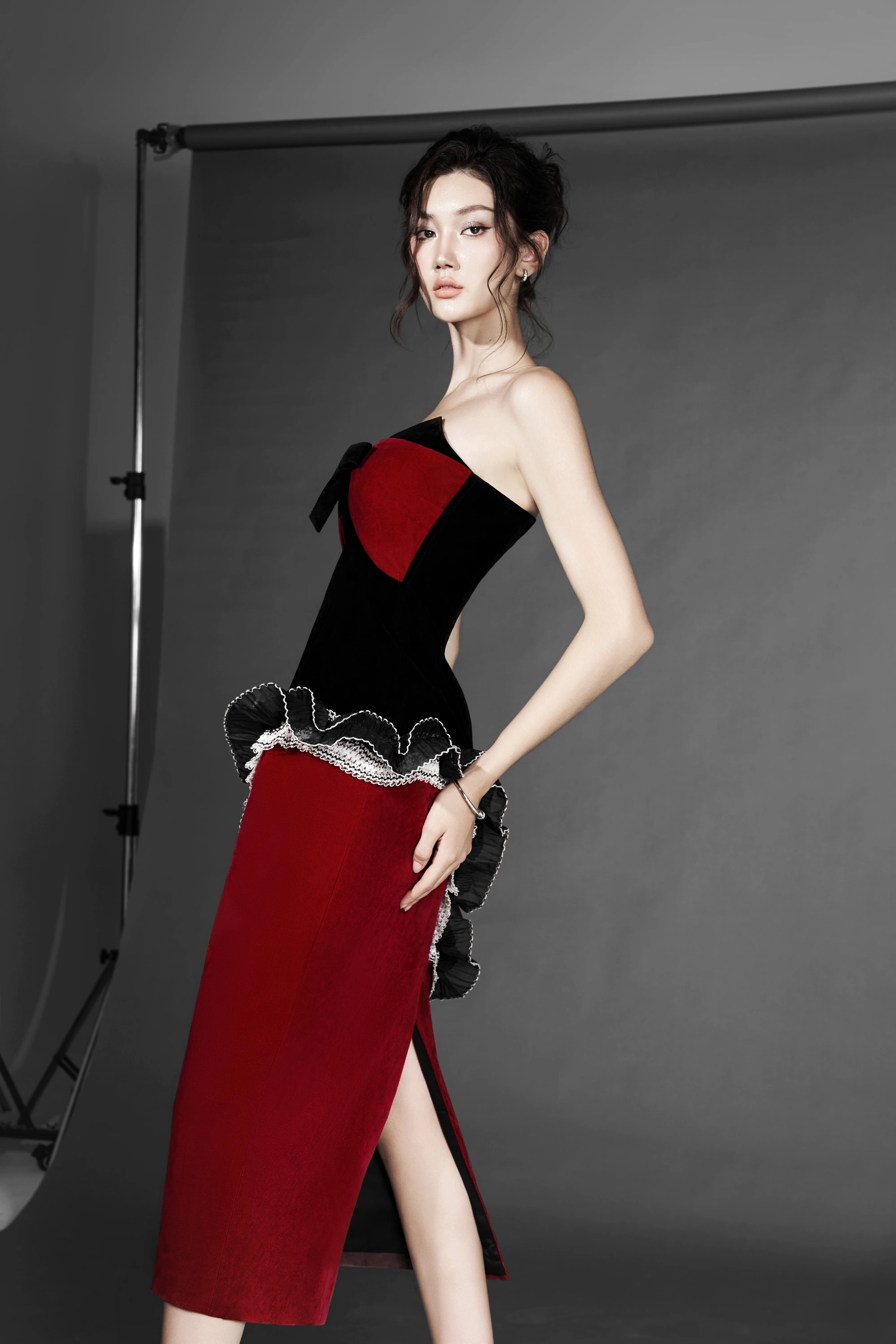 Valentine Dress White and Red